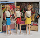 Vtg 60s Barbie LOT American Girl Ponytail Swirl w/Clothes Accessories & Case