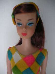 RARE VINTAGE 1966 COLOR MAGIC  MIDNIGHT/RUBY RED BARBIE - EXCEPTIONALLY PRETTY!