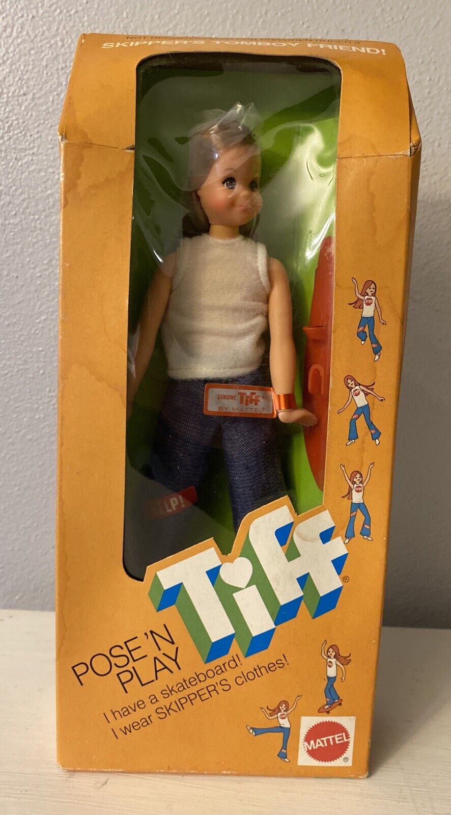 Very Rare Vintage Pose ‘N Play Tiff Skipper Barbie Doll Never Removed From Box