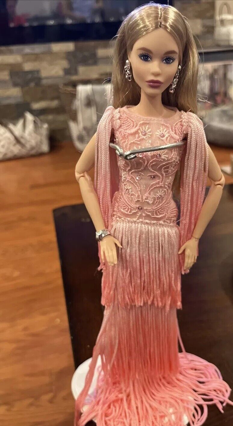 Barbie Blush Fringed Gown Doll