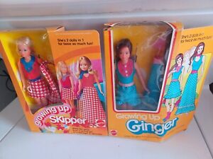 GROWING UP SKIPPER Doll Vintage In Box Unused Original Box And