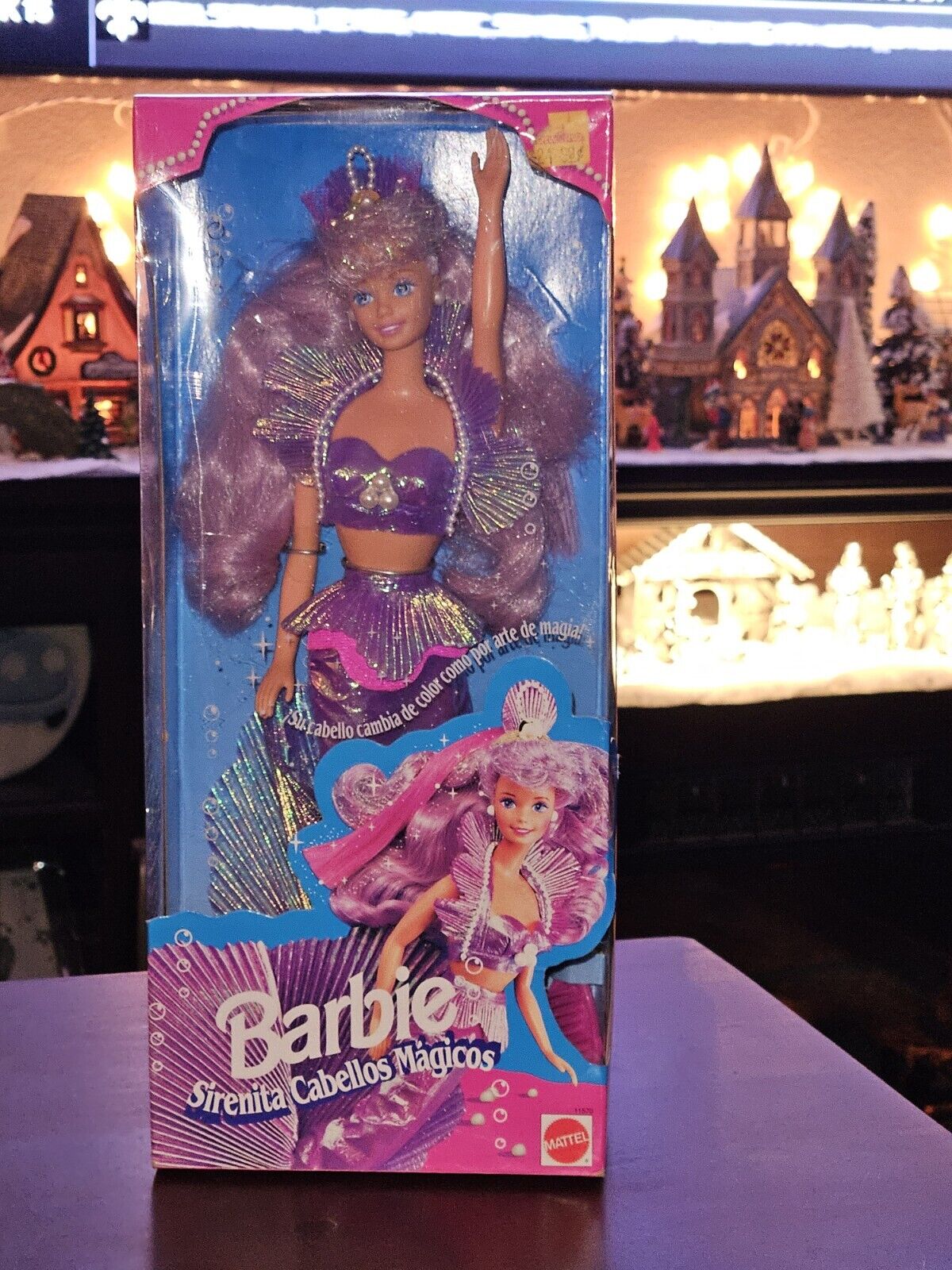 1993 RARE Barbie Magical Hair Mermaid 11570 Exclusive European Market SEALED Box