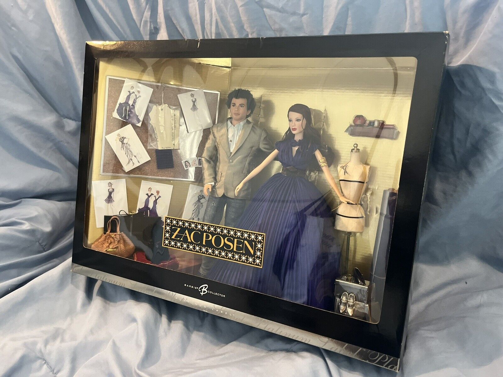 Zac Posen Barbie & Ken Platinum Label Gift Set FAO Swartz 2006 NRFB with Shipper