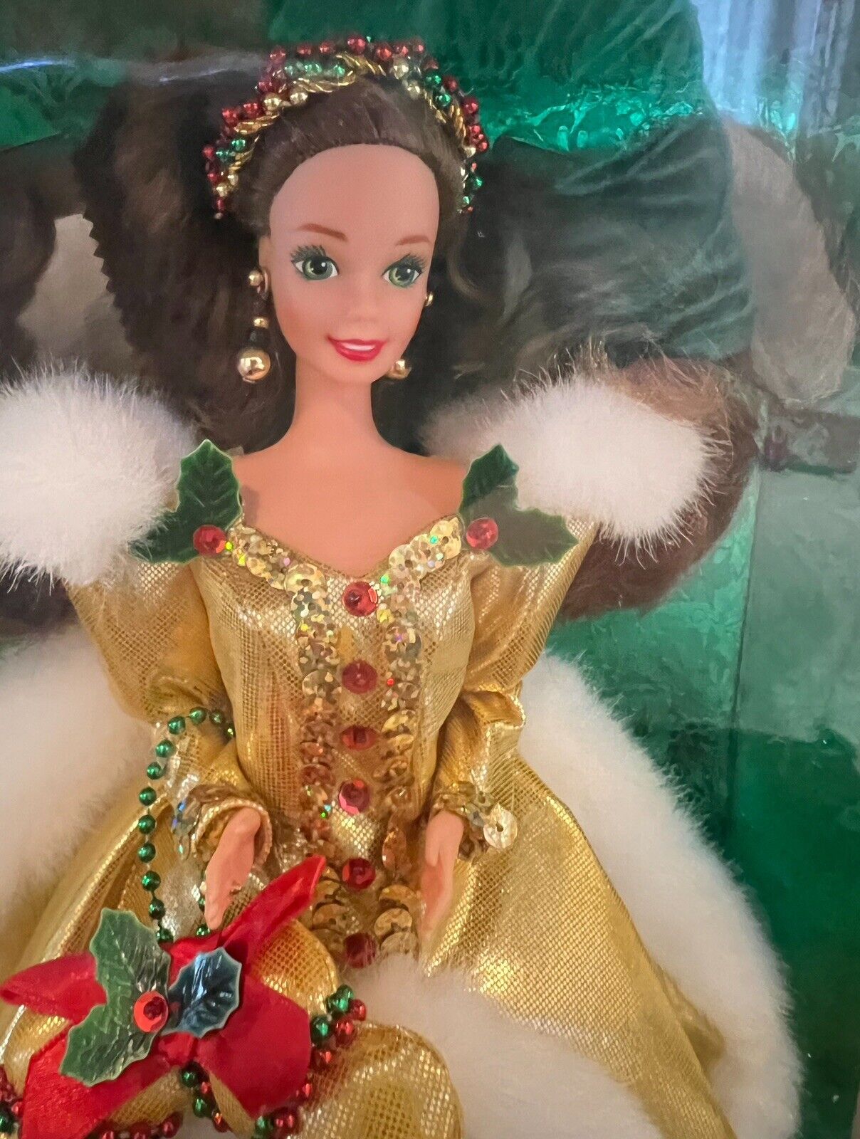 1994 RARE Special Edition Brunette Holiday Barbie