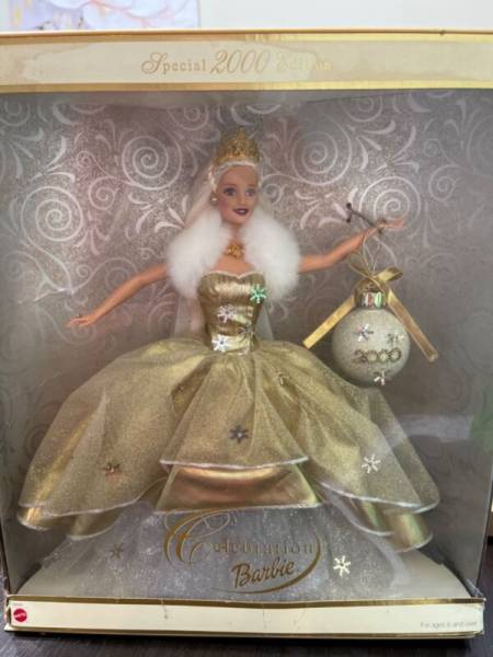 2000 celebration barbie special edition ! Box not mint but unopened
