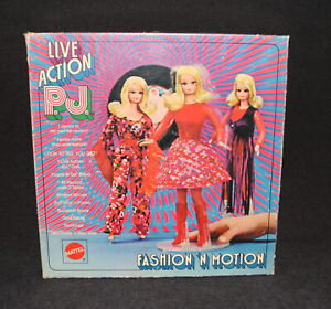 Barbie #1508 1971 Live Action PJ Fashion 'n Motion Gift Set NRFB Sears
