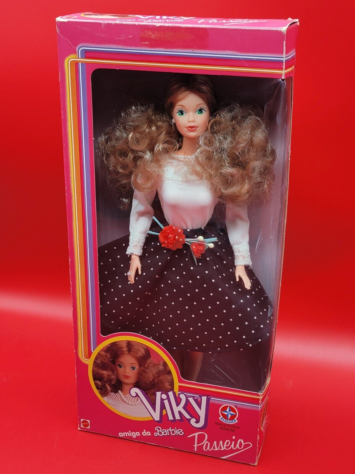1989 Vintage Mattel Estrela Viky Barbie Passeio Brazil 10.54.02 30th Anniv. NRFB