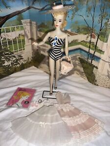Vintage #3 Blonde Ponytail Barbie w/ Original Items AND Plantation Belle outfit!