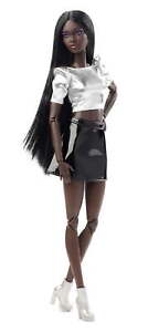 Barbie Looks Collectible Fashion Doll, Posable with Sleek Black