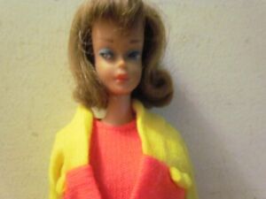 1958 American Girl Side Part Brownish Hair Mattel Barbie Doll. Made in Japan.