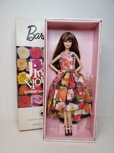 RARE JINGLE FLOWERS PLATINUM LABEL BARBIE DOLL COMME DES GARCONS 2009 MATTEL