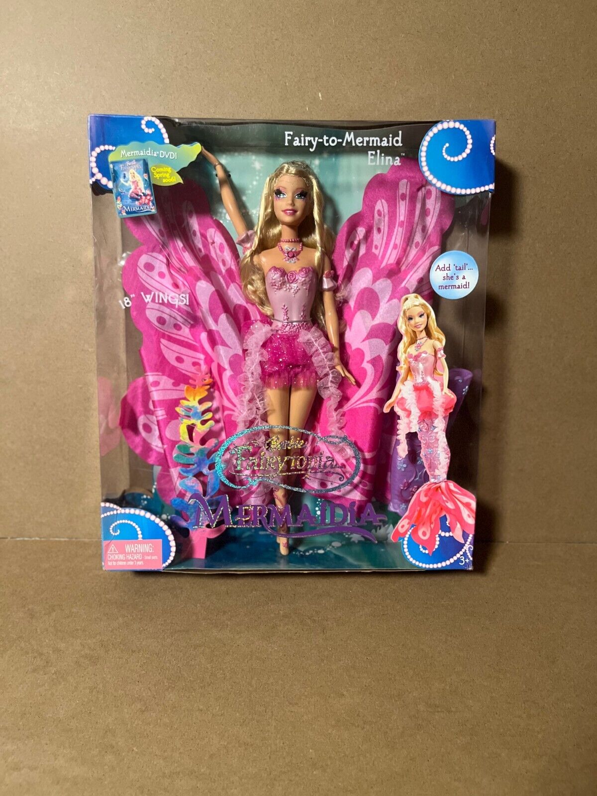Unopened Fairytopia Mermaidia Elina Barbie Doll - 2006 BRAND NEW