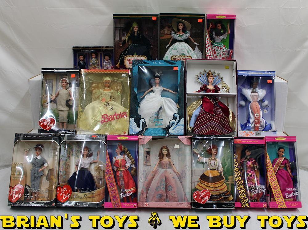 Barbie/Doll Lot of 16: The Swan, Dream Bride, Chinese, Indian, Mexican & More NR