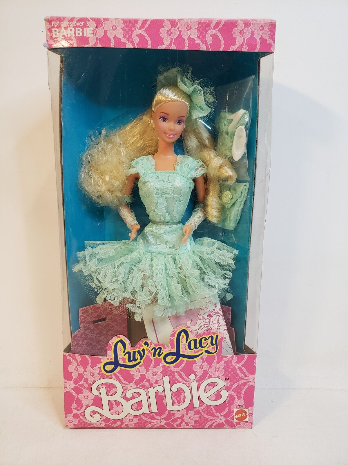 RARE PHILIPPINES RICHWELL PHILS FOREIGN EX. LUV' N LACY BARBIE DOLL BLUE MATTEL