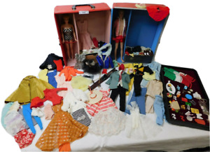 546/1482 VINTAGE PONYTAIL BARBIE ~ FUZZY HAIR KEN ~ CASE ~ CLOTHES ~ ACCESSORIES