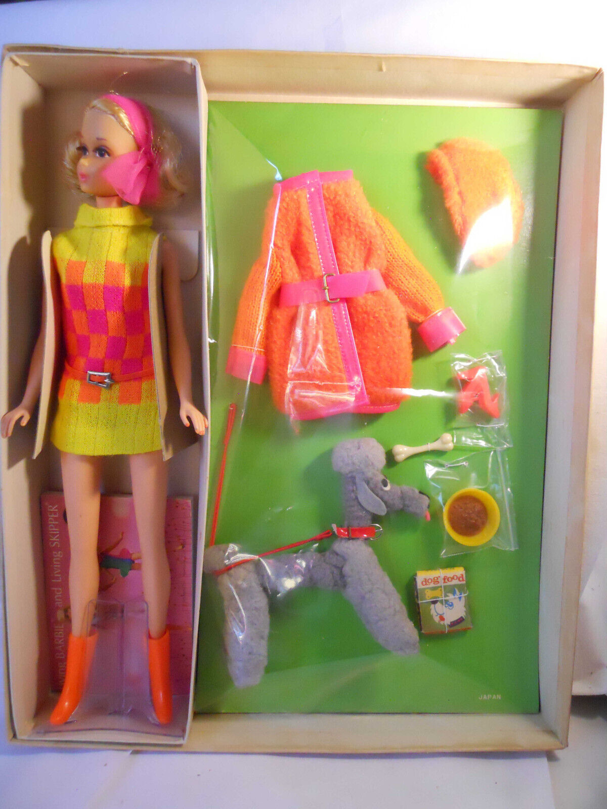 Barbie WALKING JAMIE FURRY FRIIENDS #1584 1969 Sears Exclusive Set Original BOX