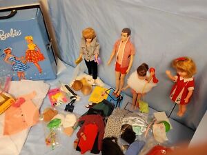 Barbie dolls vintage lot.  Bubble head doll #10 Ken #4 Skipper #1 Pennybrite #1