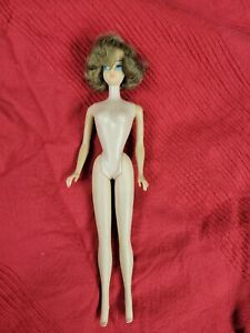 1960s Barbie Doll American Girl Side - Part Brownette Vintage Mattel Barbie Doll