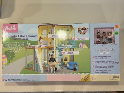 Barbie Happy Family Smart House Dollhouse Midge Alan Ryan Nikki Baby New In Box