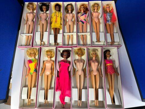 Lot Of 13 RARE Early Barbie’s 1965-1970 Bendable Talking Francie Stacey Christie