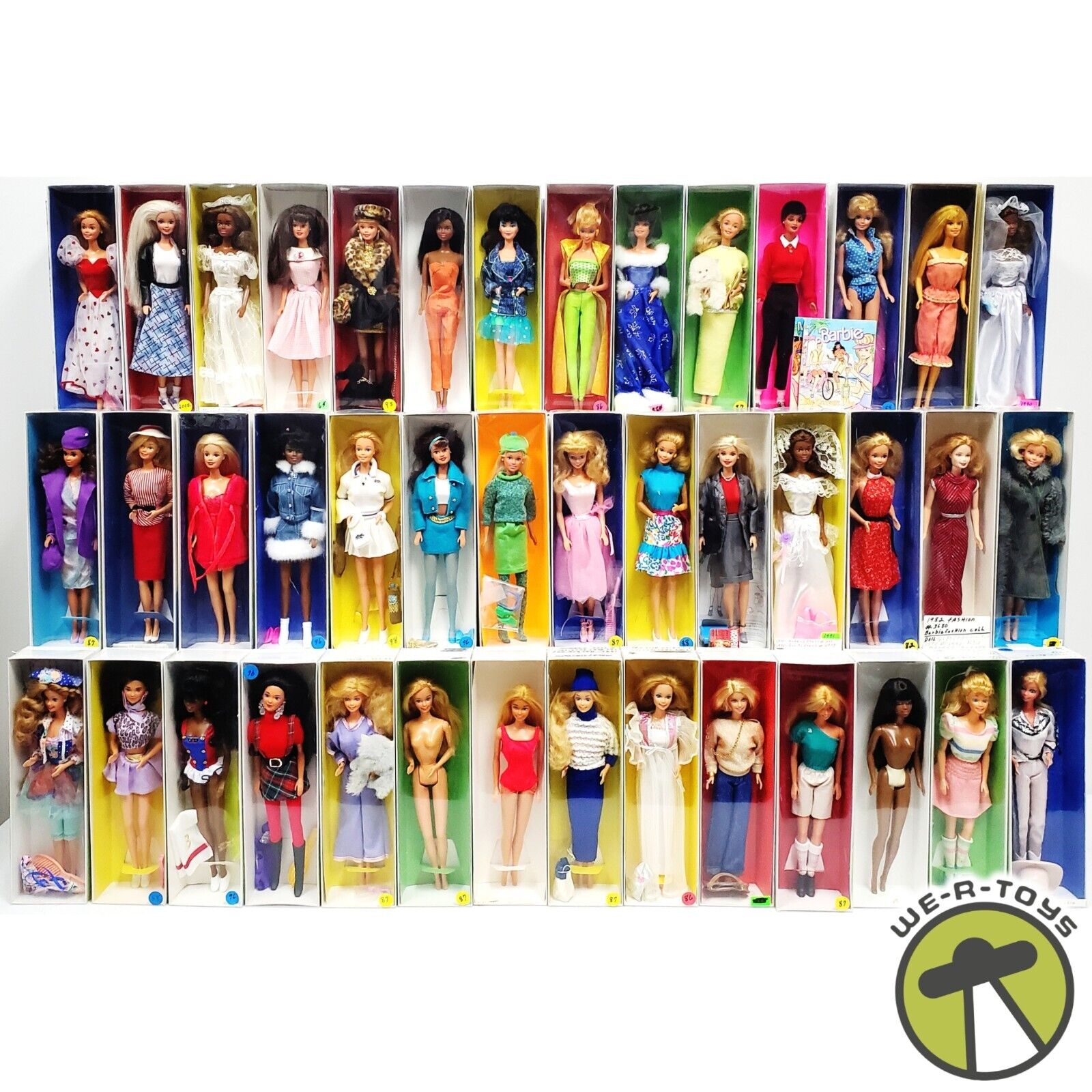 BARBIE DOLL LOT ~ ASSORTED LOOSE DOLLS ~ BOXES HAVE WEAR ~ SEE PHOTOS (Lot-42)