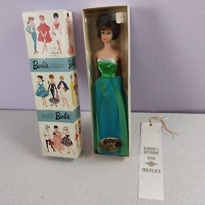 Barbie 951 Senior Prom Brunette Bubble Cut 1964? Orig Box w Book Won Award READ