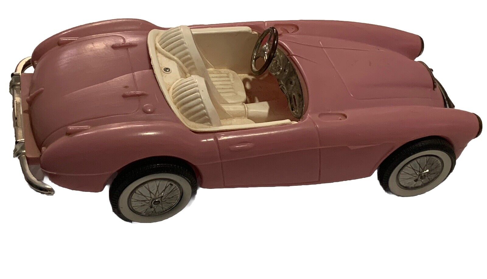RARE Irwin Mattel Misspell LILAC BARBIE 18” Austin Healey Convertible Car 1960s