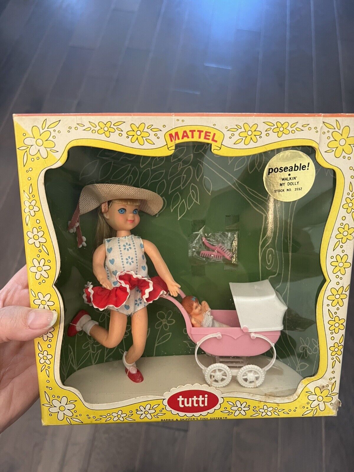 NRFB VHTF Tutti Barbie Walking My Dolly Set 3552 EXTREMELY RARE VARIATION!