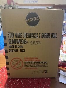 BRAND NEW STAR WARS CHEWBACCA X BARBIE. BRAND NEW IN BOX AND PAPER!!