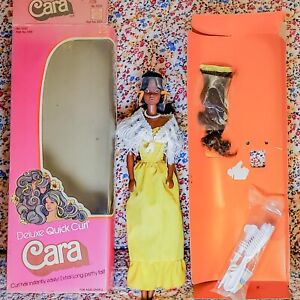 Deluxe Quick Curl Cara 1975 AA Vintage Mattel Barbie #9220 w/ Box & Accessories