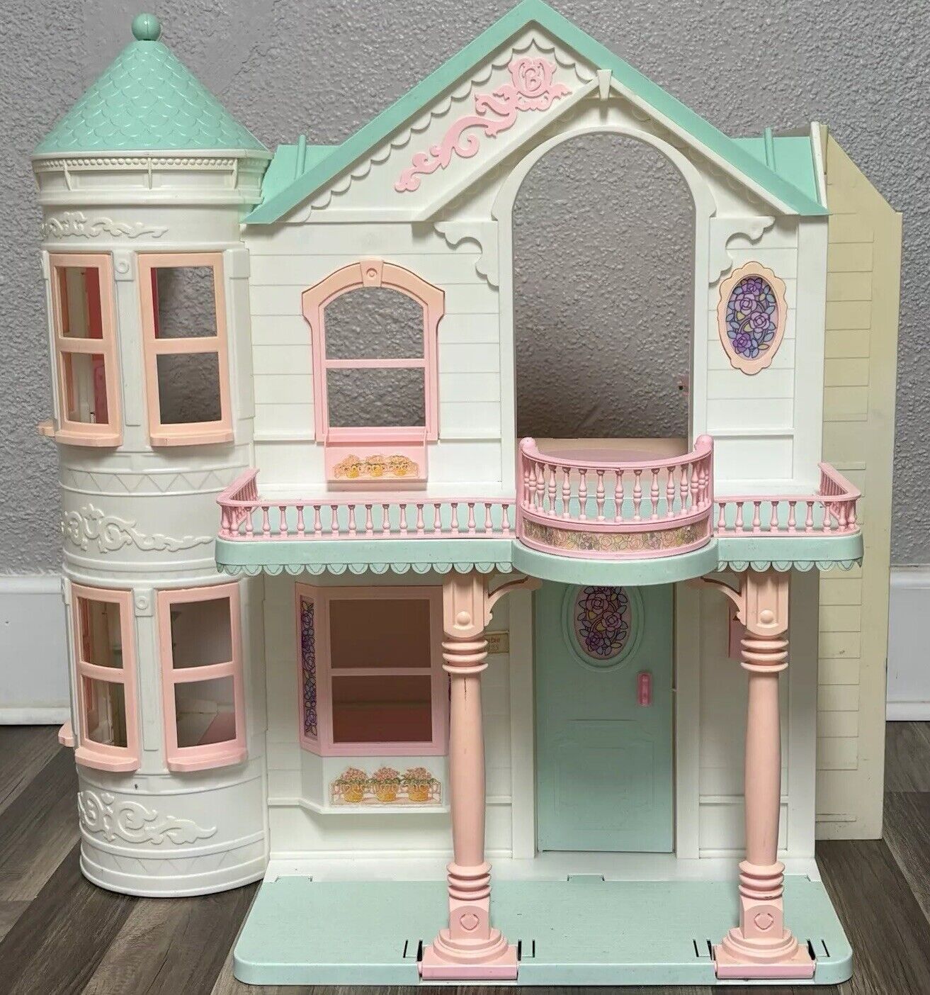 Vintage Barbie 1995 Folding Victorian Dream House Dollhouse w/ Elevator Mattel
