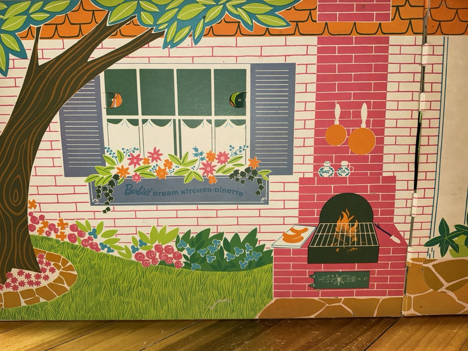 Vintage RARE HARD TO FIND 1964 Barbie's Dream Kitchen-Dinette NEAR MINT