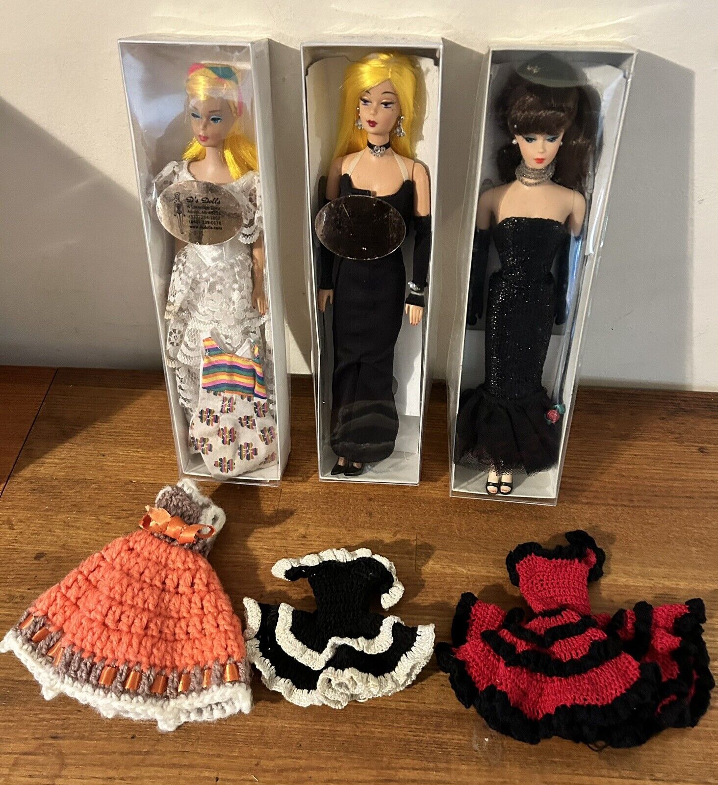 Vtg Barbie 1958 Color Magic 1st ISSUE & 2003 Producer,1994 Solo in the Spotlight