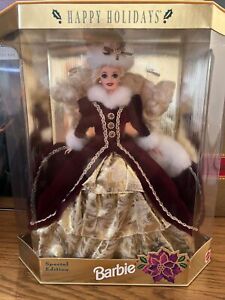 1996 Special Edition Happy Holidays Barbie Mattel 15646