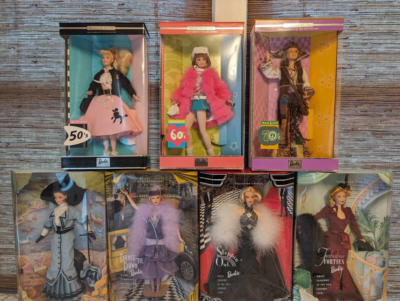 Great Fashions of the 20th Century Barbie - Complete Collection MIB