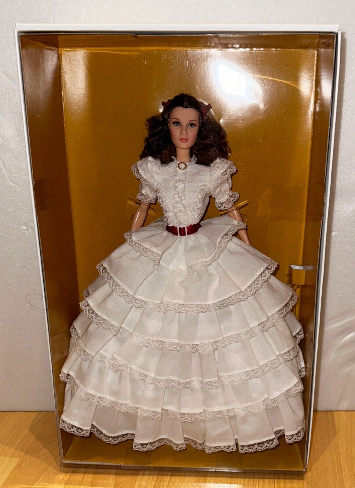 Barbie GONE WITH THE WIND SCARLETT O'HARA Doll Gold Label In Shipper xb154