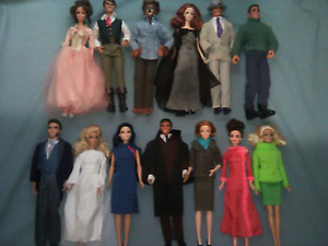 Set of 13 Dark Shadows Dolls Action Figures Barnabas Collins Barbie Ken Vampire