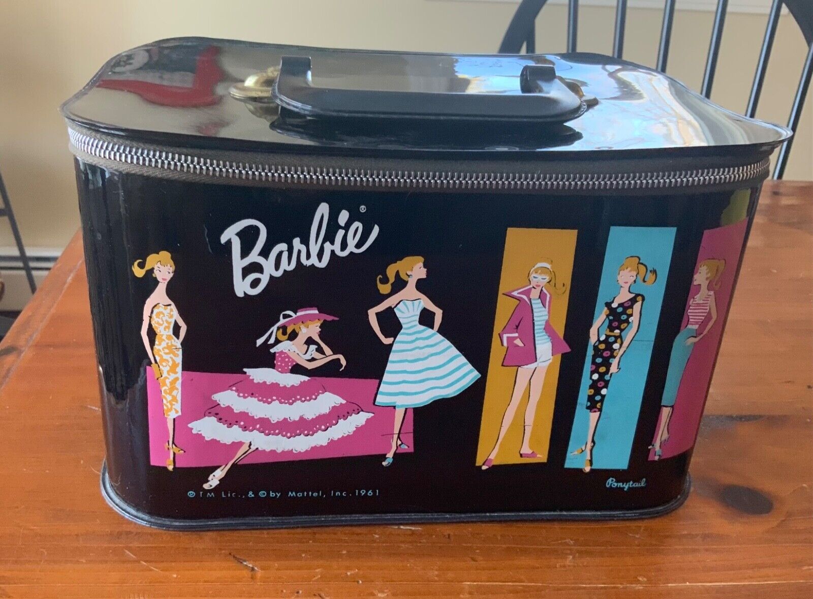 Vintage LOT 60s 70s Barbie Clothes Accessories and 1961 Ponytail Train Case