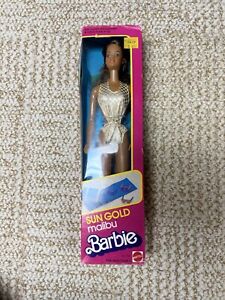 Vintage 1983 Sun Gold Malibu Barbie Doll - African American - Mattel No.7745
