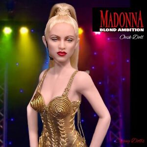 OOAK! Madonna inspired Blond Ambition 12 in doll, custom 1/6 figure barbie Cyguy
