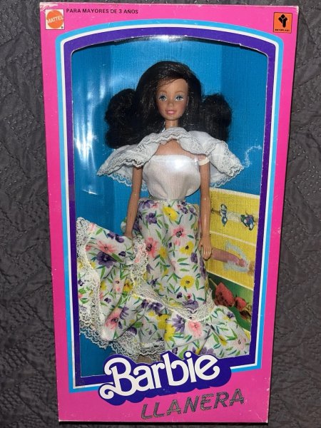 BARBIE LANERA 1985 MADE BY ROTOPLAST VENEZUELA SUPERSTAR FOREIGN BRUNETTE RARE