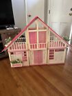 Vtg Barbie A Frame Dream House Pink Mattel 1985 Near Complete- Some Furniture