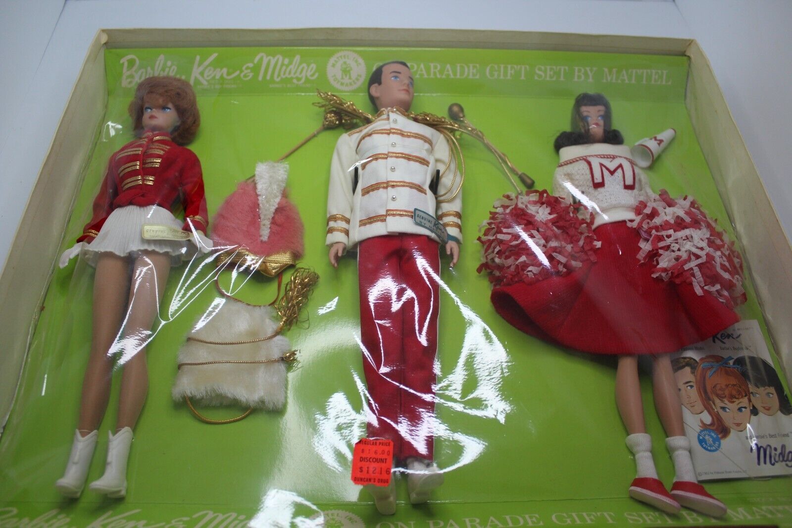 Barbie Ken and Midge  On Parade GIFT Set! 1963 NEVER PLAYED WITH! NEW IN BOX!