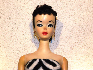 Barbie:  VINTAGE Brunette 1959 PONYTAIL BARBIE Doll!