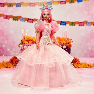 SHIPS 10/12 2023 BARBIE DIA DE MUERTOS COLLECTOR DOLL PINK MAGNOLIA DESIGNER NEW