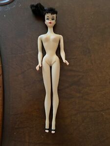 Vintage Barbie #3 Raven Ponytail Brown Eyeliner Rare + #1 Black Heels + Outfit