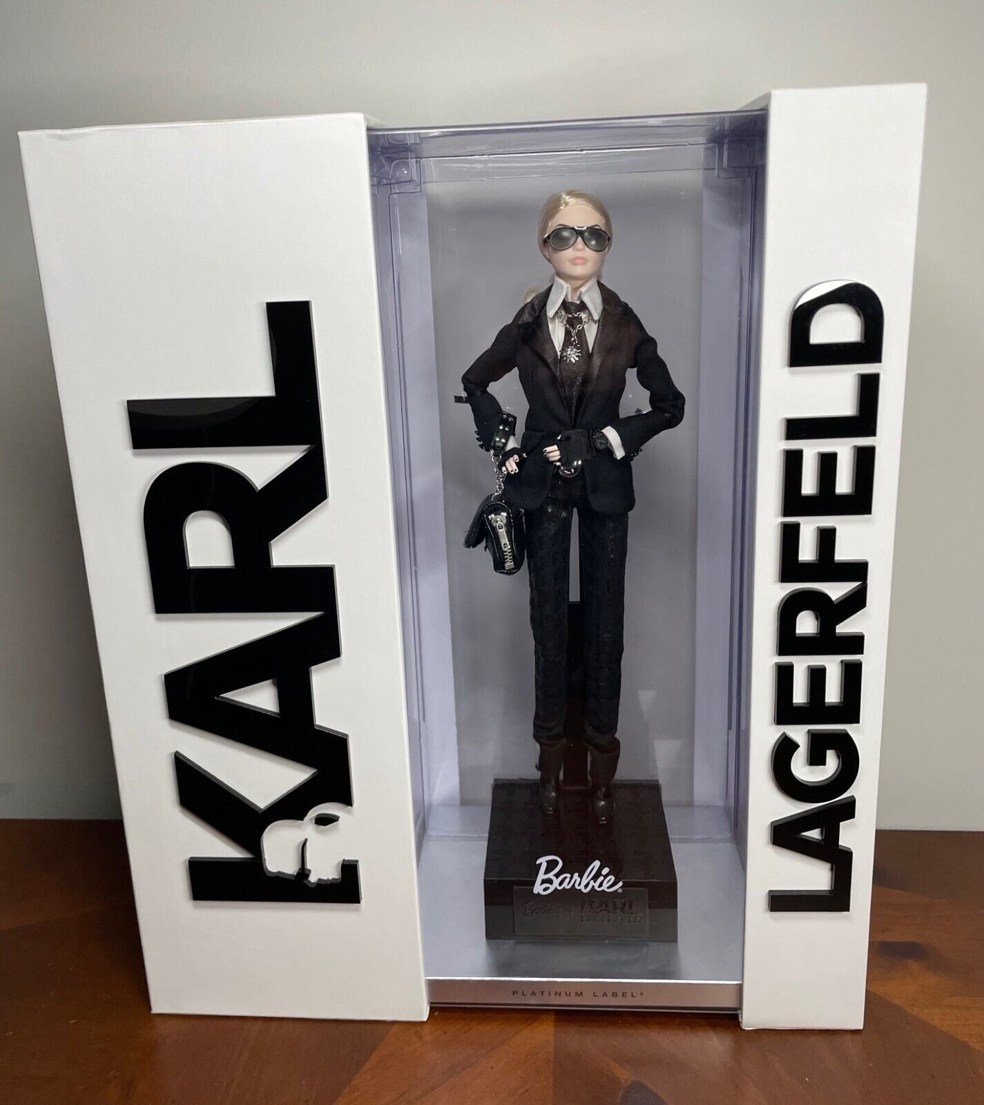 KARL LAGERFELD BARBIE DOLL 2014 PLATINUM LABEL #65/999 MATTEL BCP92 NRFB IN HAND