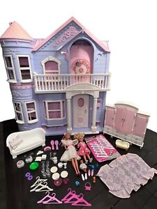 VTG Rare 2000 Barbie Dream House Victorian Mansion - Elevator & Doorbell Work!