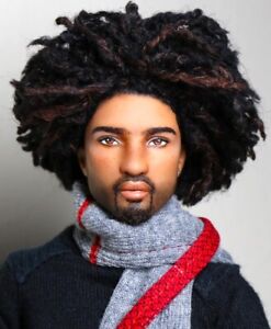 OOAK LOOKS KEN #17 AA BARBIE DOLL REPAINT ART  HOMME ANATOMICALLY CORRECT