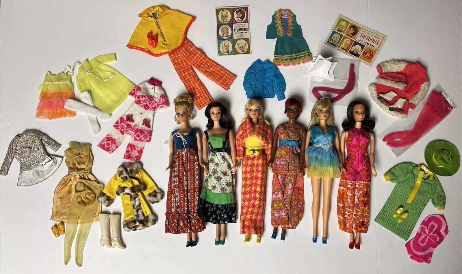 HUGE Vintage Barbie Mod Lot of 6 Twist & Turn Stacey Steffie Julia 1960s